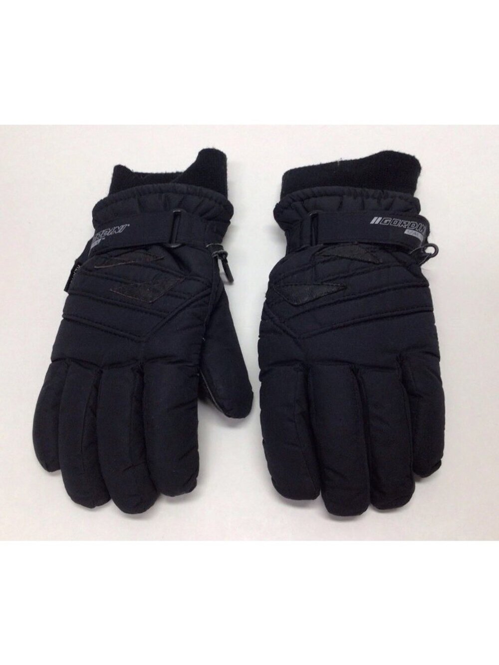 Gordini Black Gore Tex Insulated Gloves Women’s Size Large Leather Trim